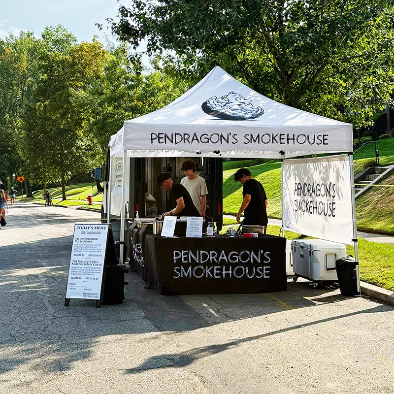 Pendrgaon street party setup in Verona NJ