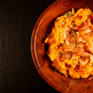 Sweet Potato Mash with Toasted Coconut