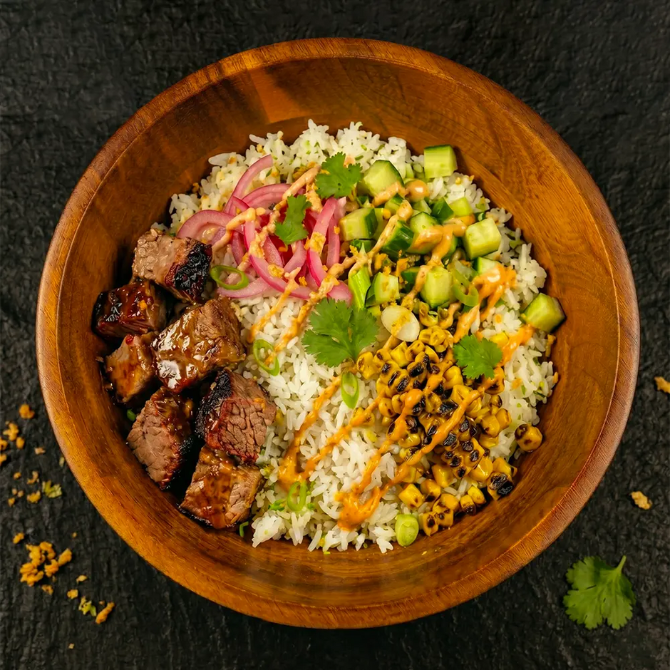 Smoked Brisket Rice Bowl