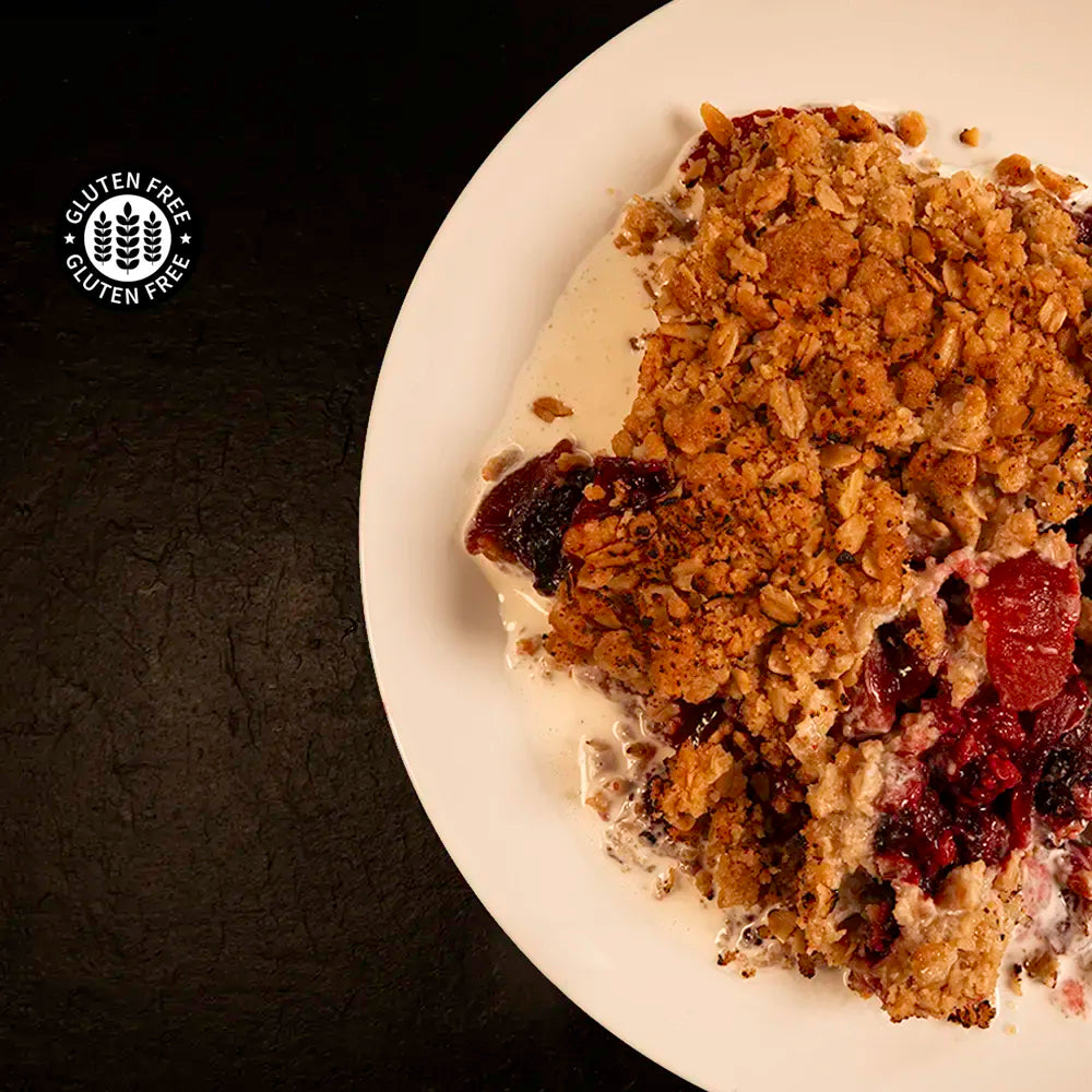 Charlie's Blackberry & Apple Crumble