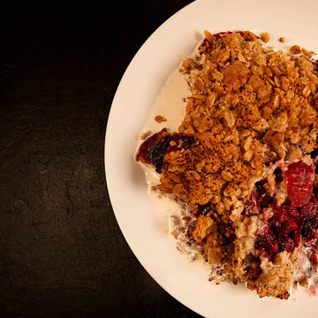 Charlie's Blackberry & Apple Crumble