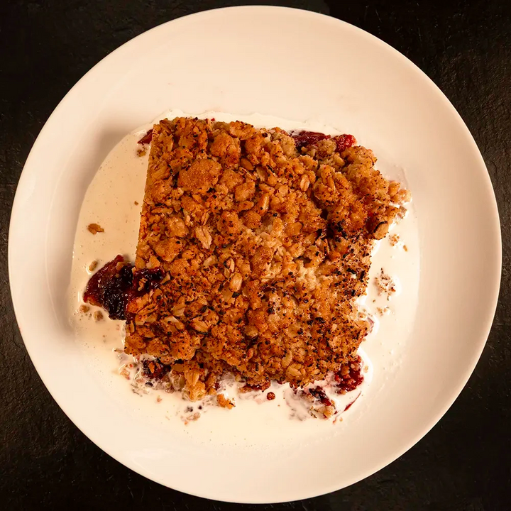 Charlie's Blackberry & Apple Crumble