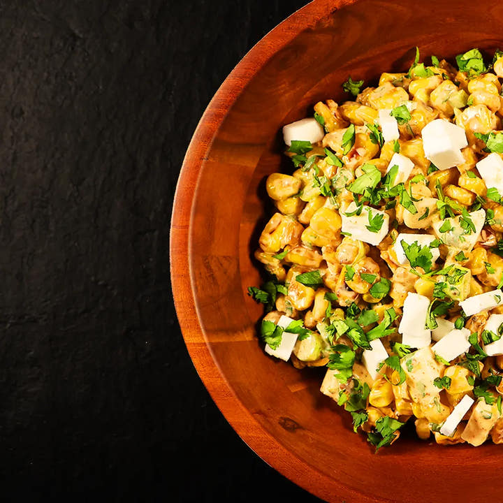 Charred Corn Salad with Feta & Cilantro