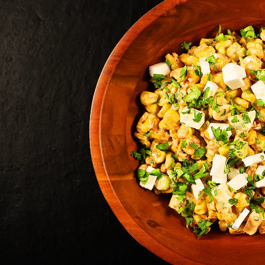 Charred Corn Salad with Feta & Cilantro