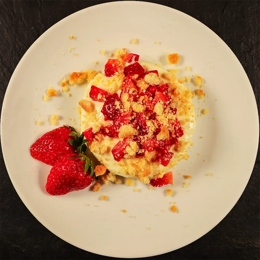 Lemon Cream Pot with Strawberries