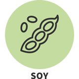 Contains soybeans